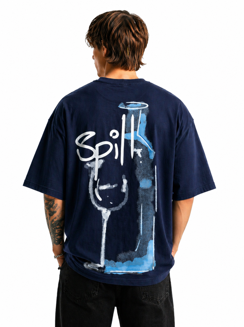 ARZO Midnight Flow Oversized Tee