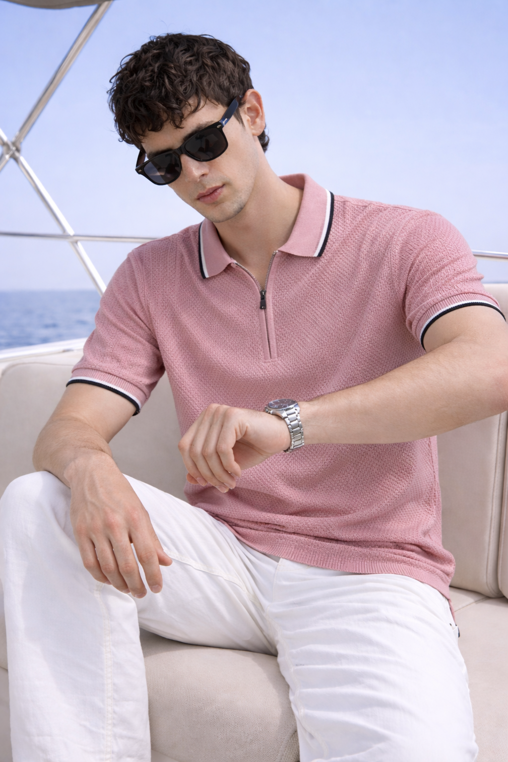 ARZO Monaco Blush Polo