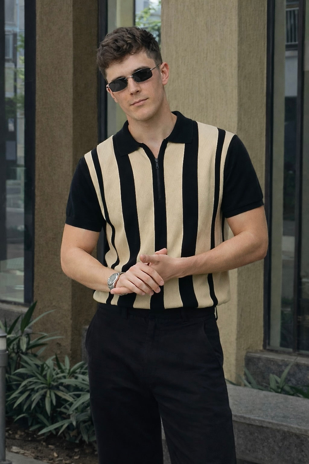 ARZO Polo – “Monarch Stripe”