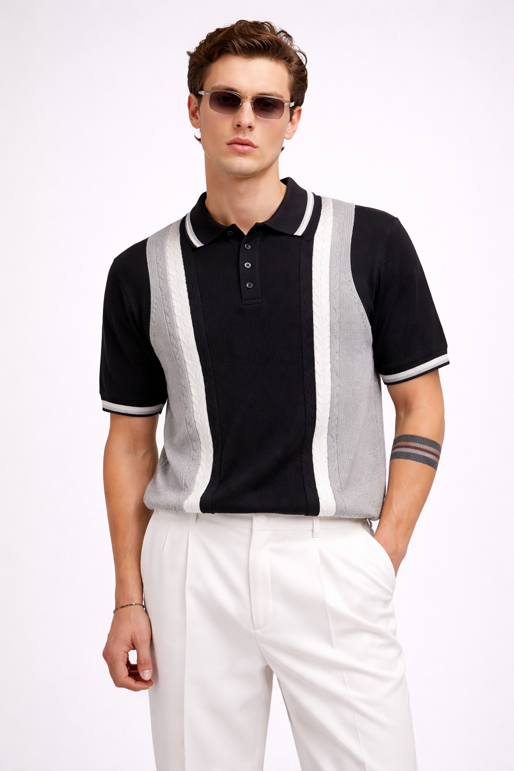 ARZO Obsidian Crest Polo