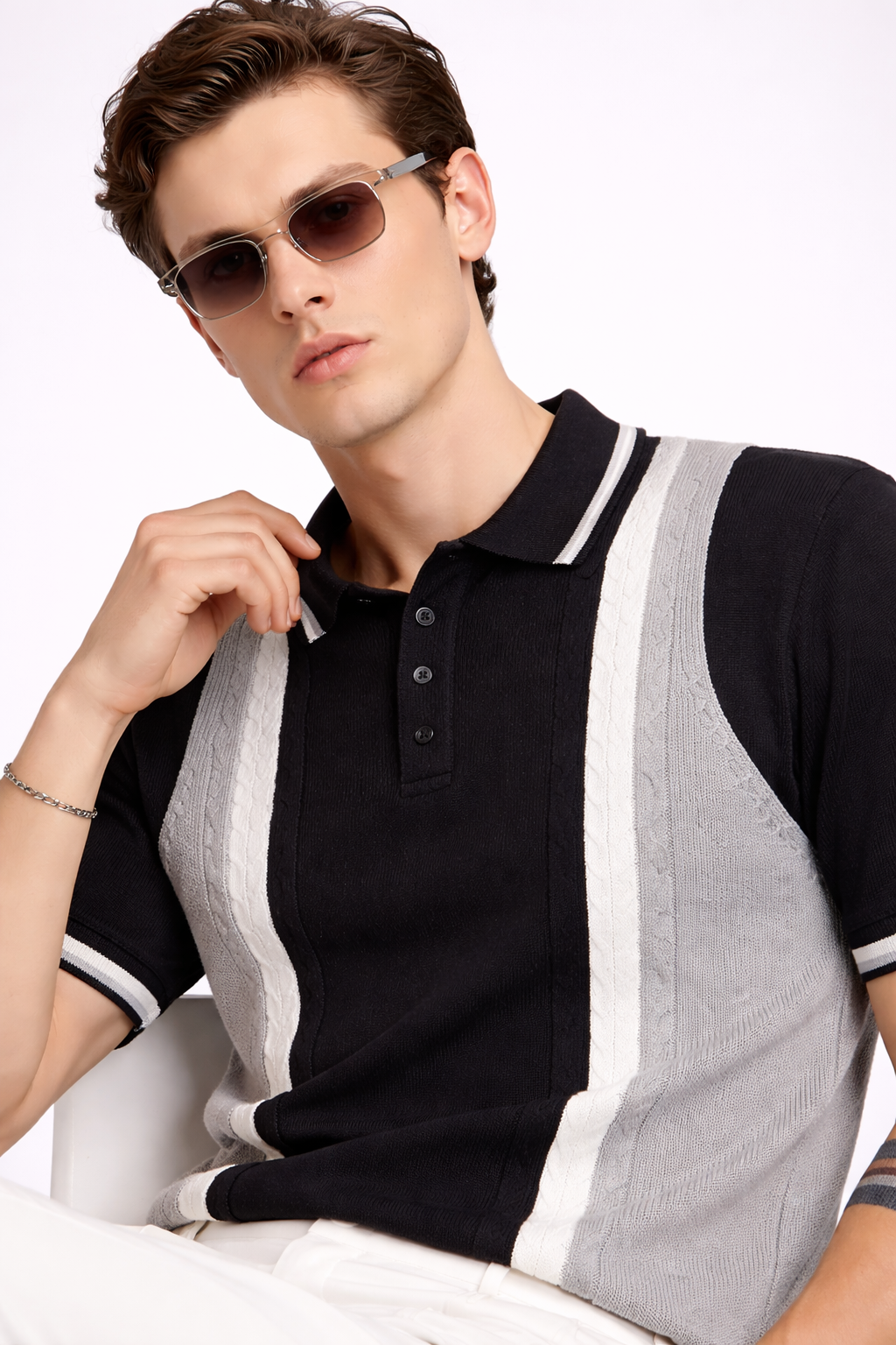 ARZO Obsidian Crest Polo