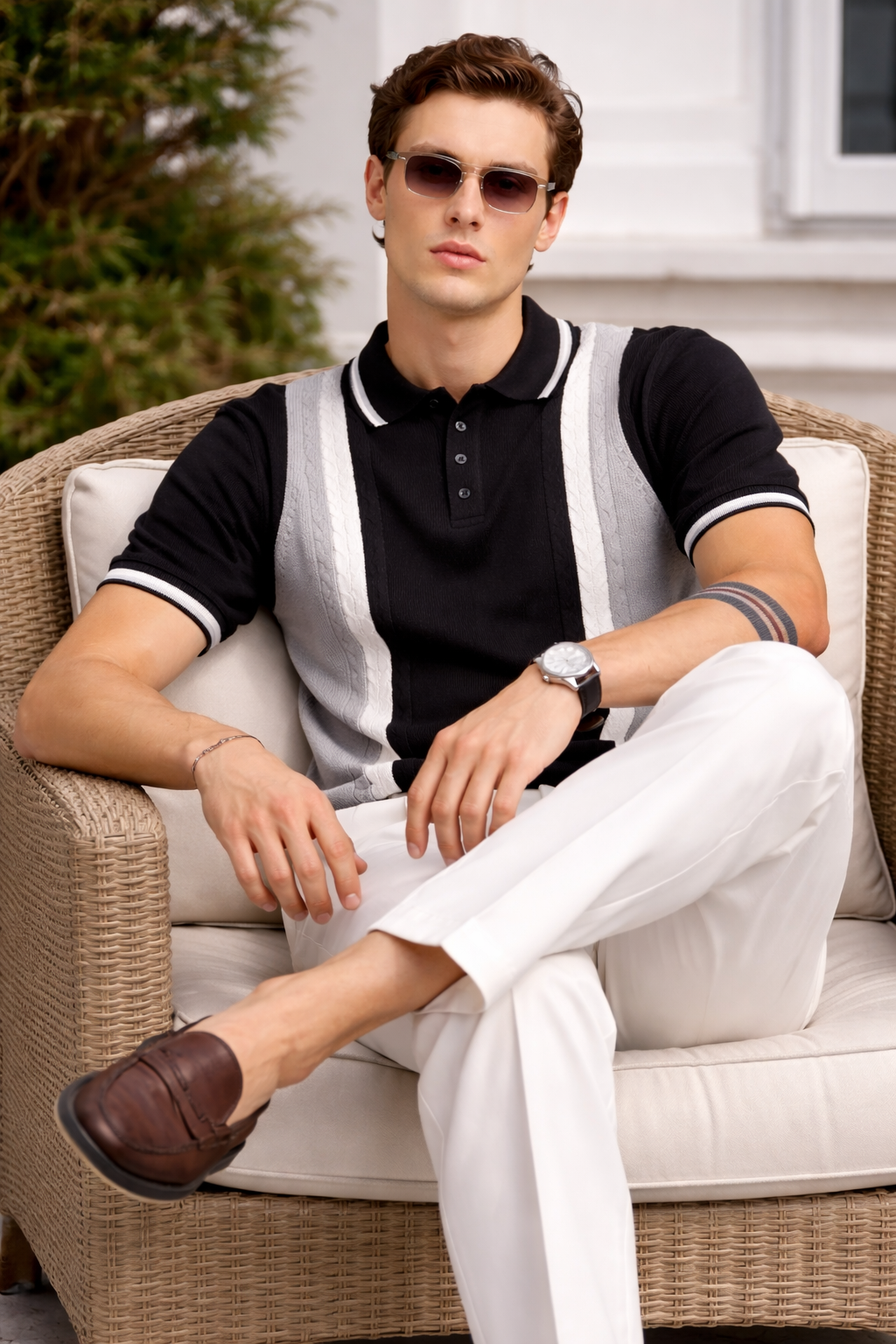 ARZO Obsidian Crest Polo