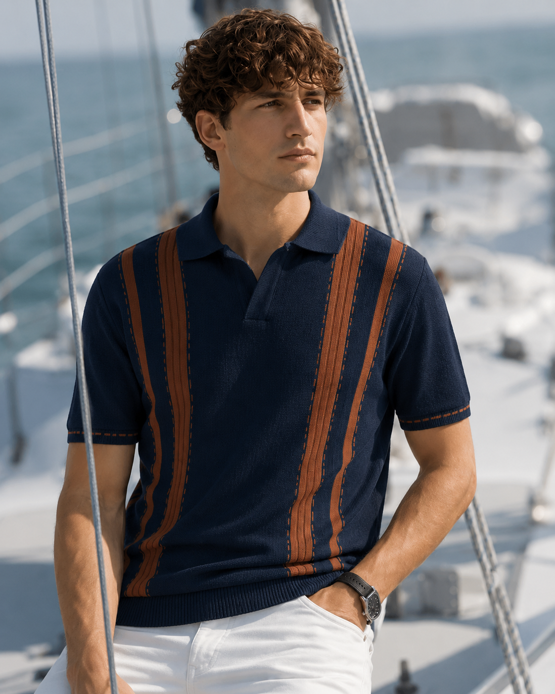 ARZO Nautica Navy Polo