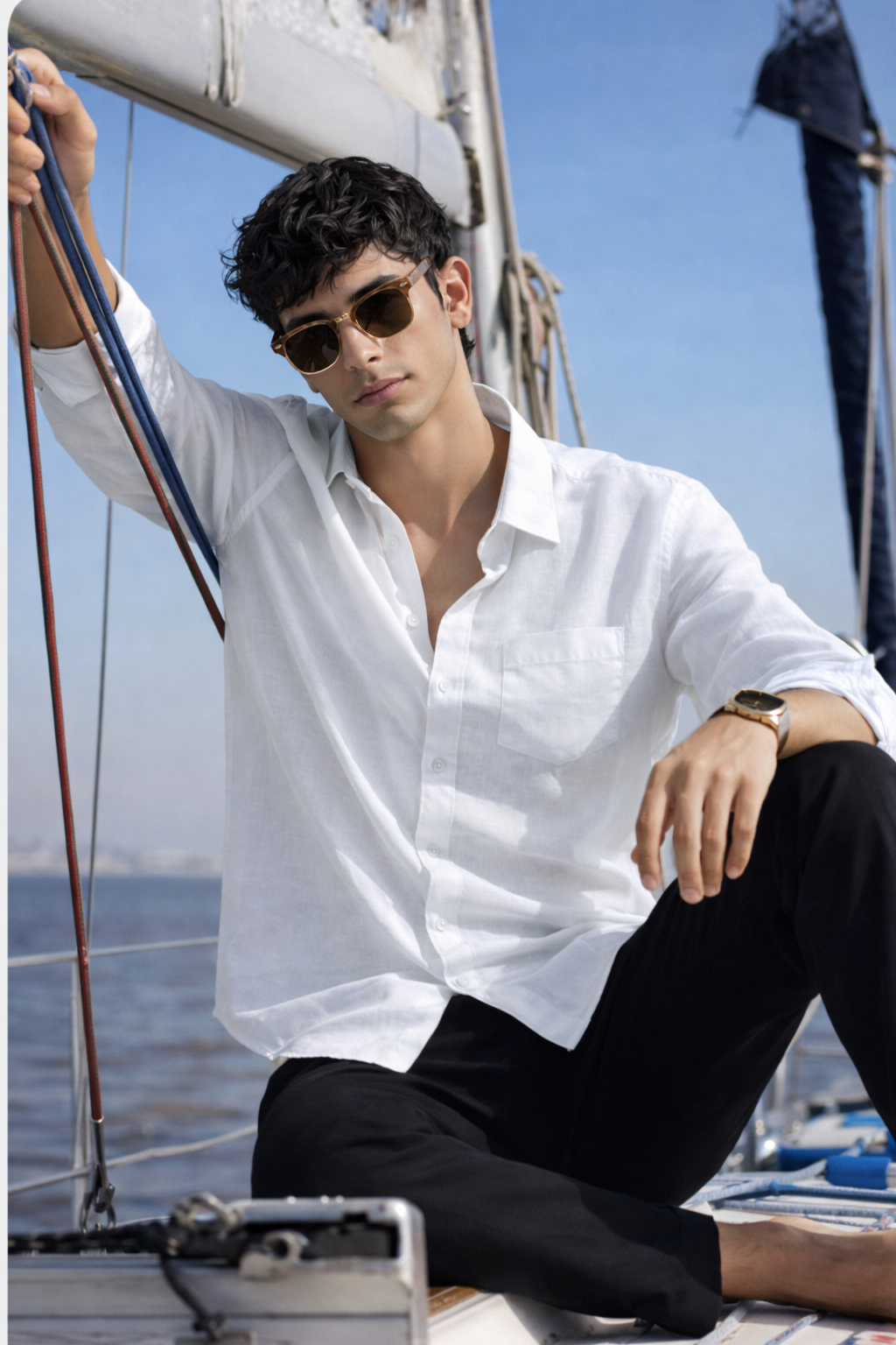 ARZO Summer Luxe Linen Shirt