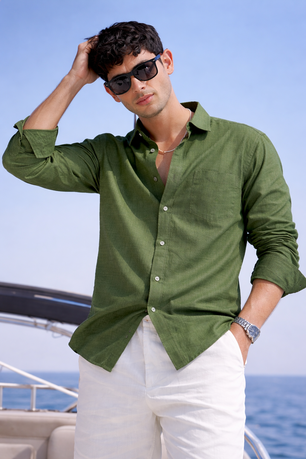 ARZO Olive Elite Classic Shirt