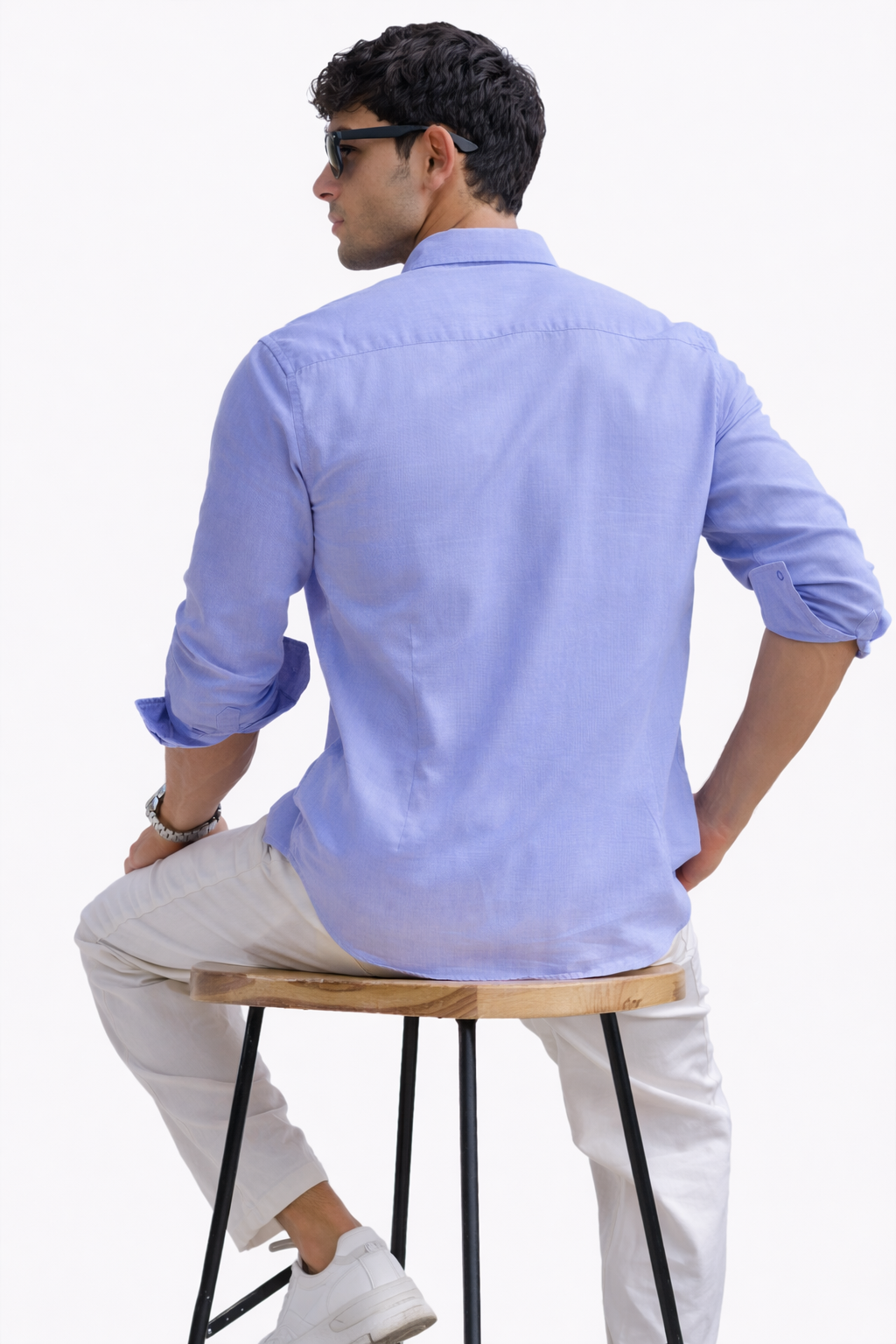 ARZO Celeste Mandarin Shirt