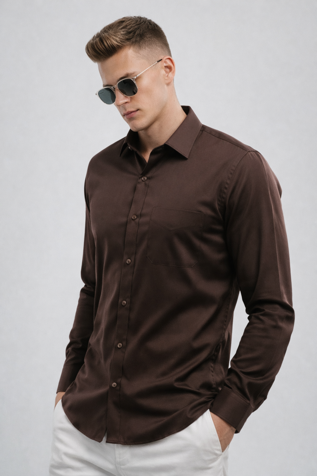 ARZO Chestnut Prime Formal Shirt