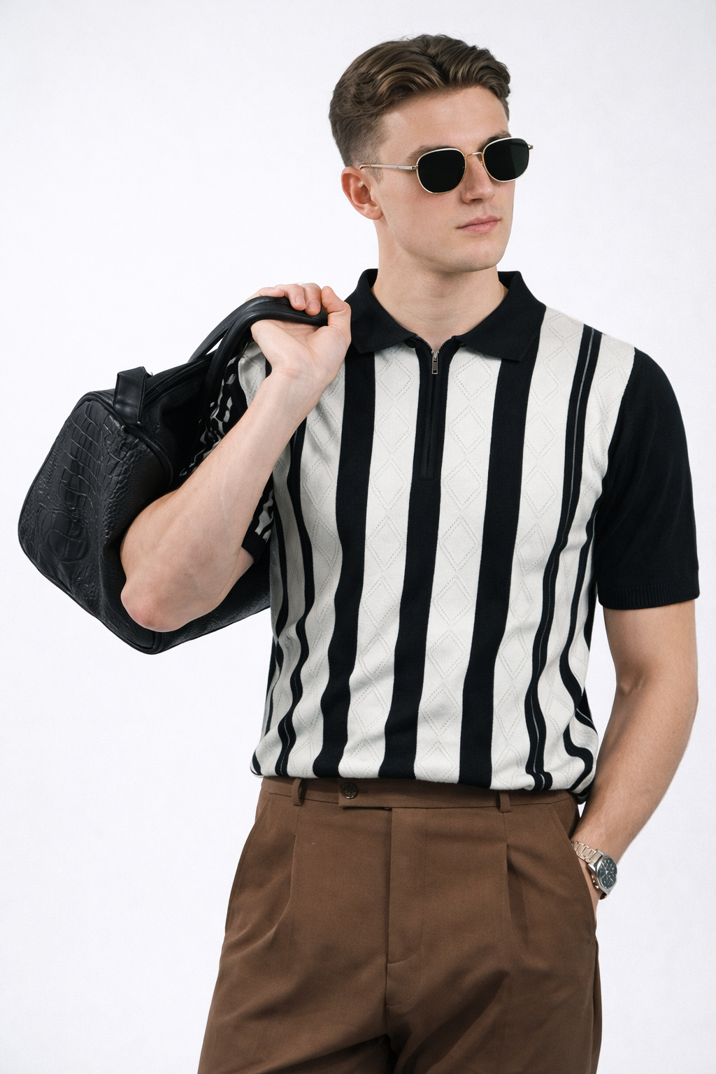 ARZO Noir Diamond Polo