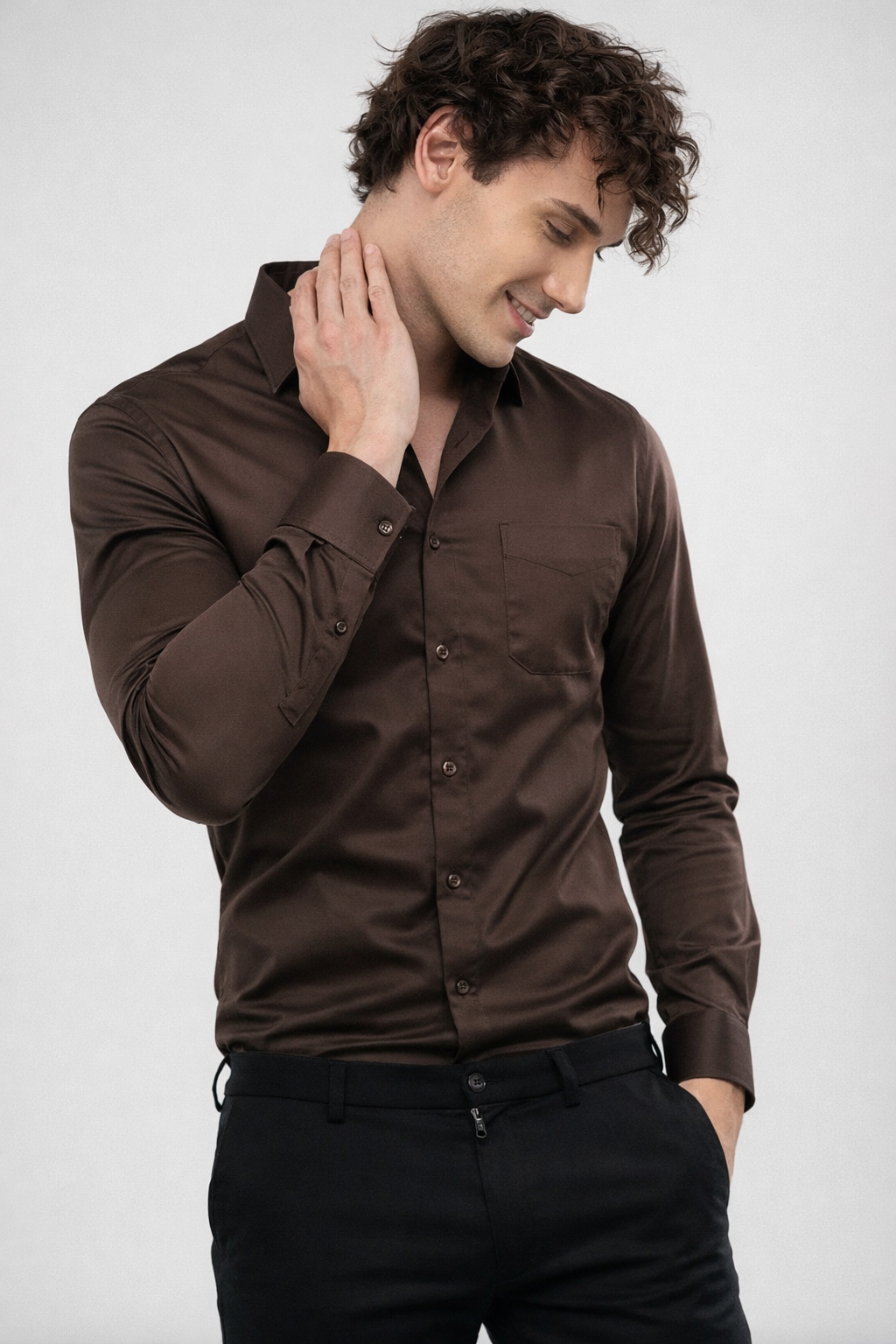 ARZO Chestnut Prime Formal Shirt