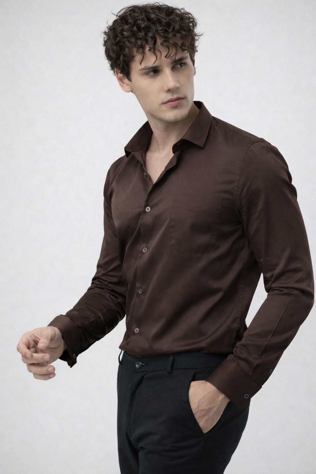 ARZO Chestnut Prime Formal Shirt