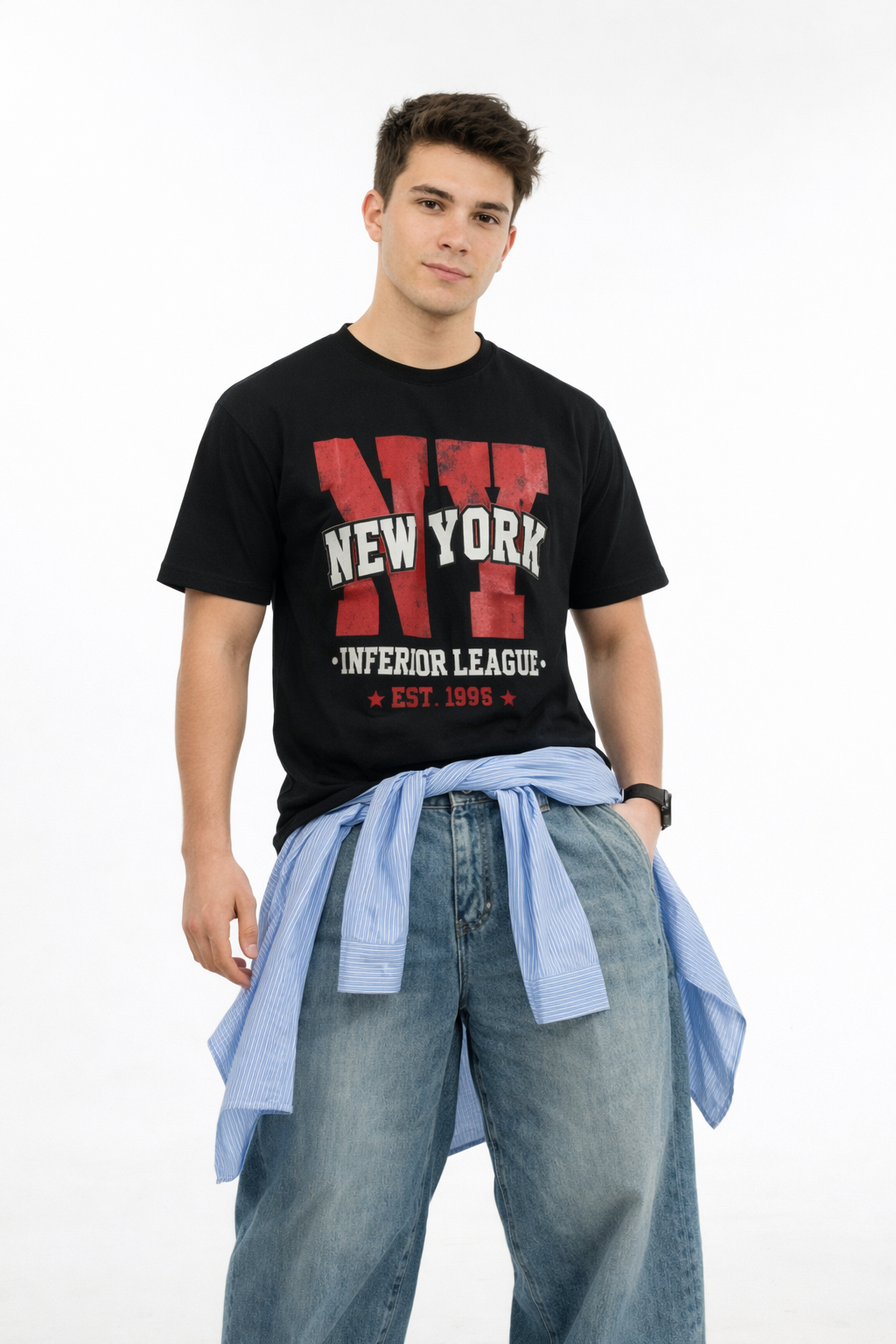 ARZO “NY Legacy” Luxury Street Oversize Tee