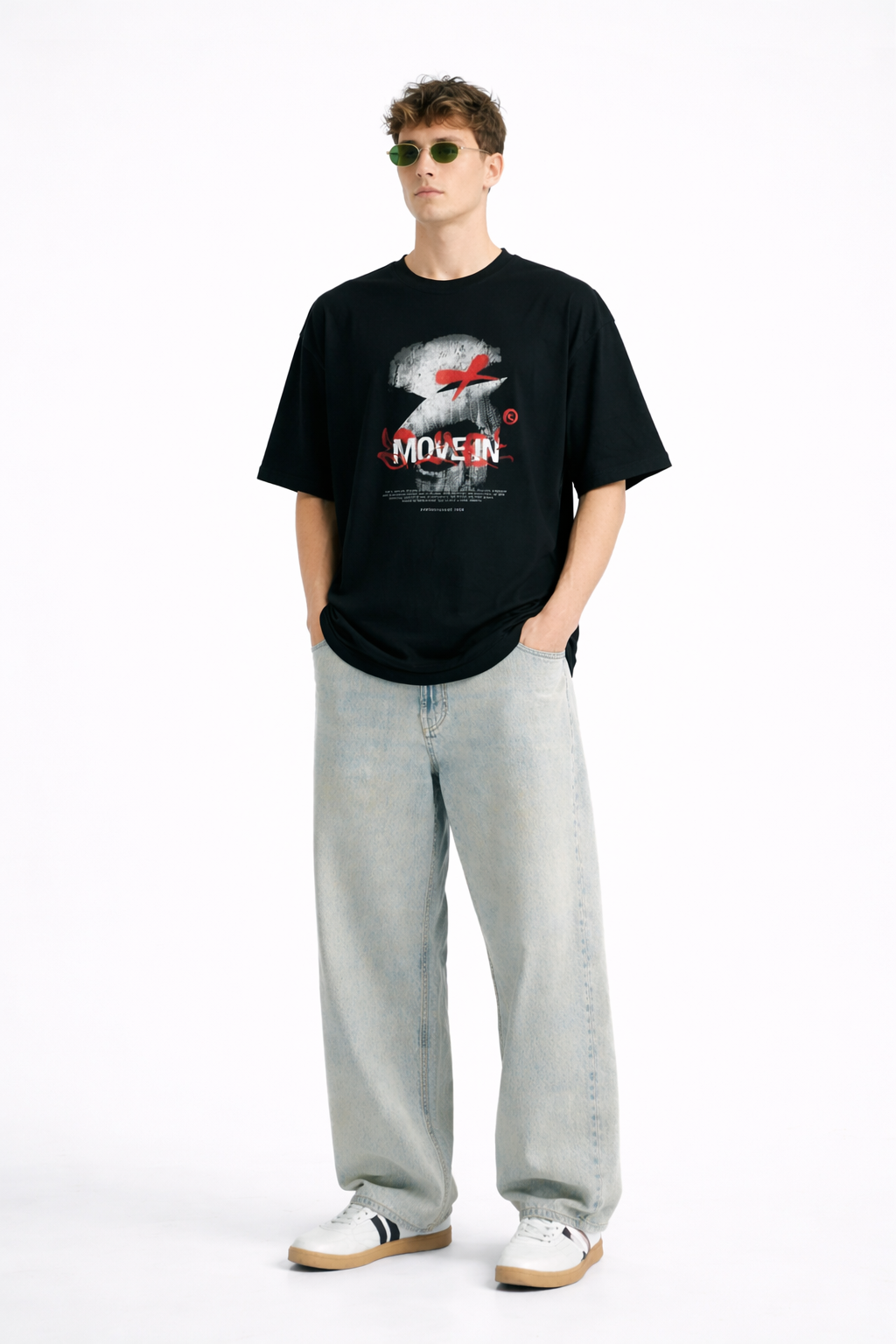 ARZO “Motion Code” Graphic Regular Fit Tee