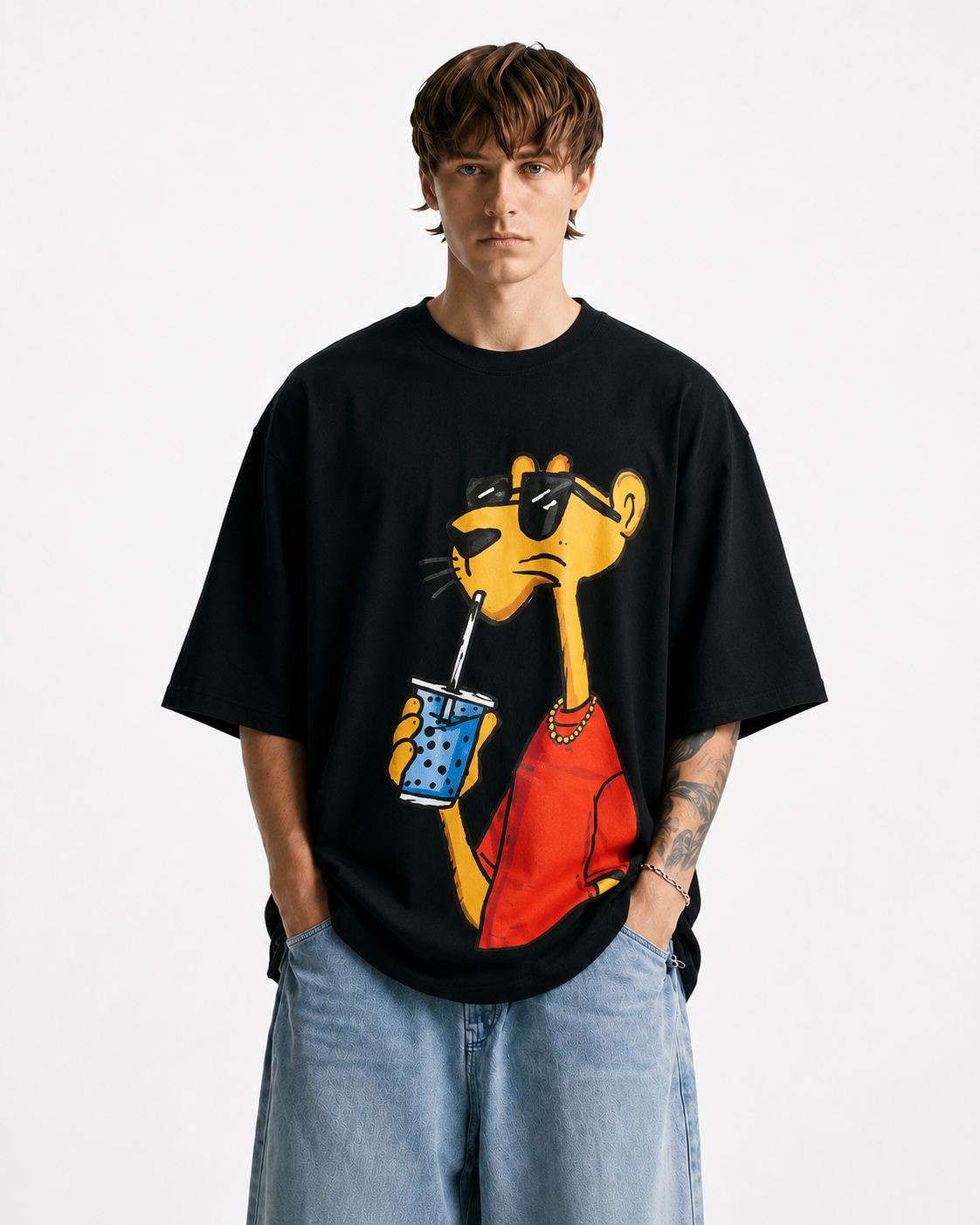 ARZO Urban Panther Oversized Tee