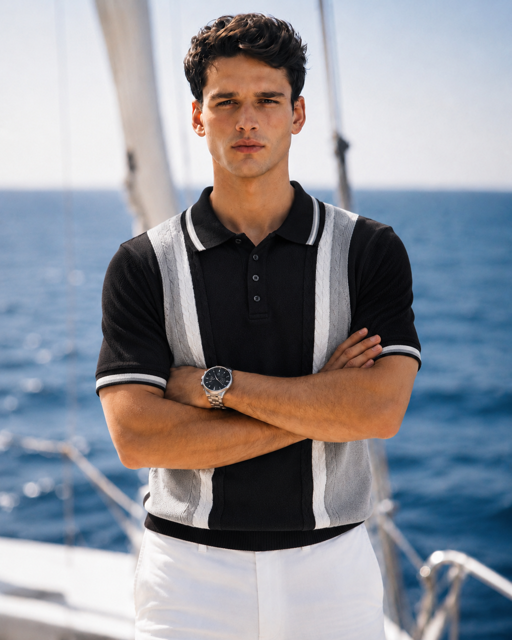ARZO Obsidian Crest Polo