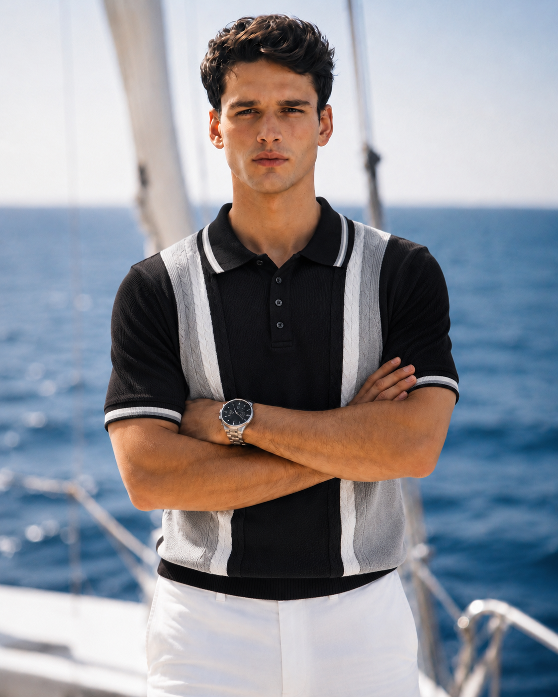 ARZO Obsidian Crest Polo