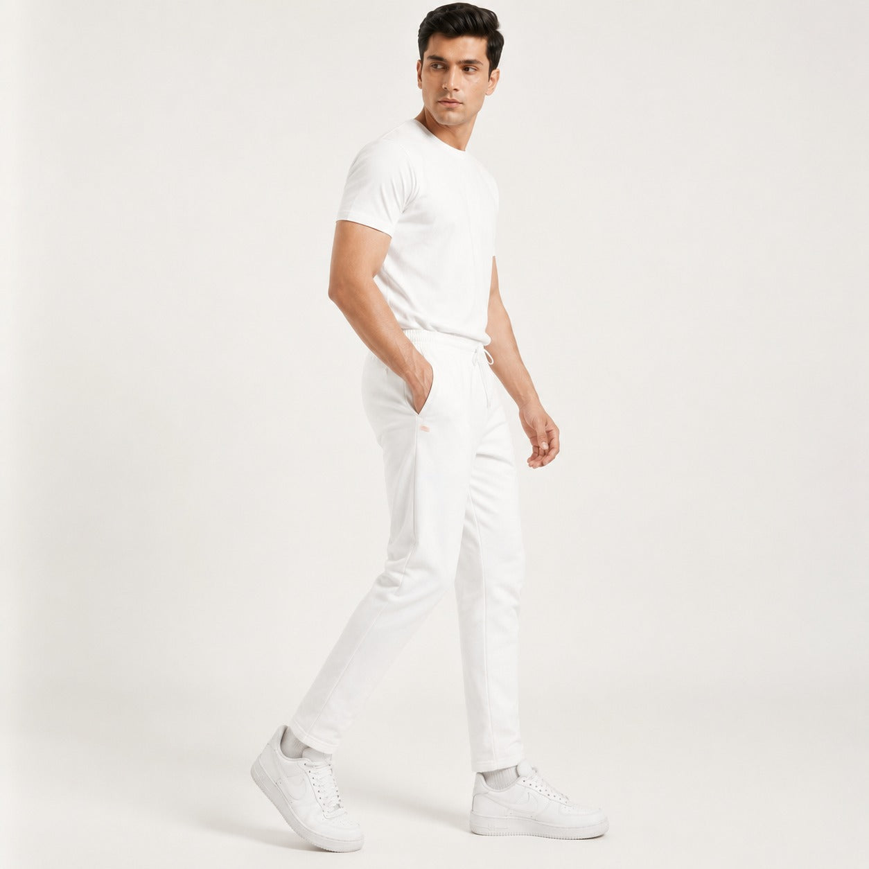Off-White / Ivory Baggy Joggers
