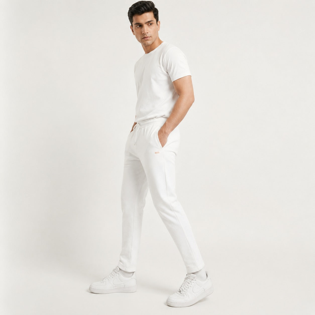 Off-White / Ivory Baggy Joggers