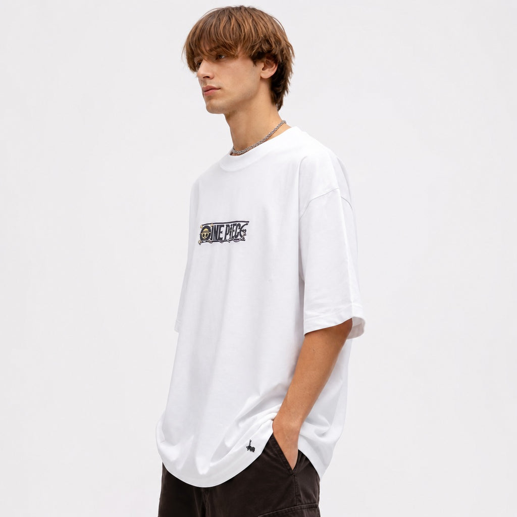 “One Piece Legacy” Oversized Tee – White Edition