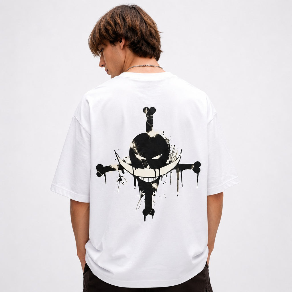 “One Piece Legacy” Oversized Tee – White Edition