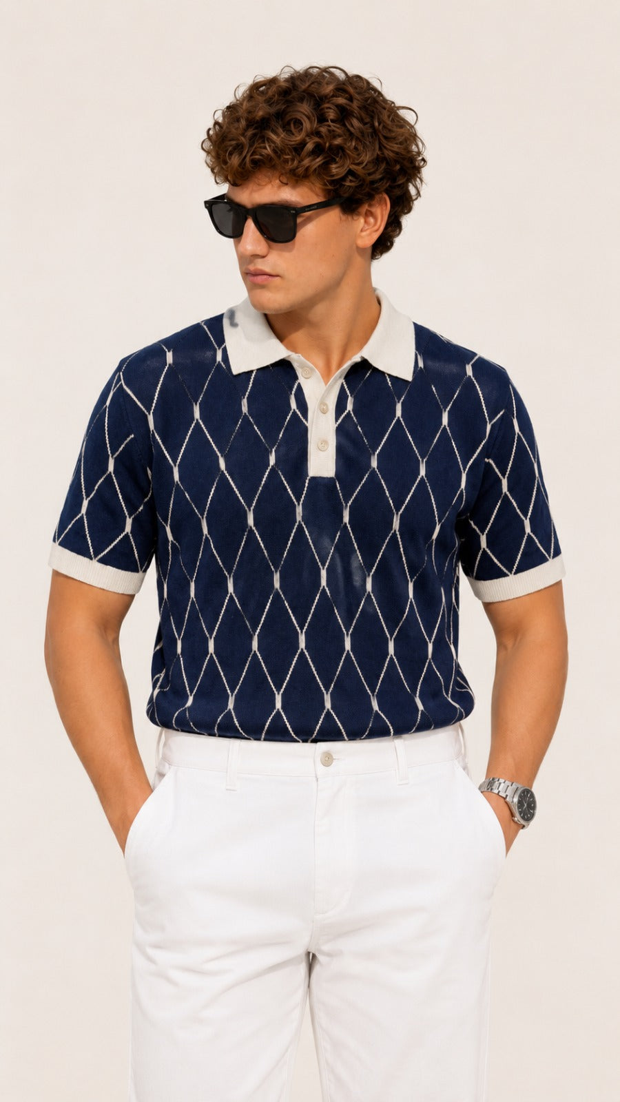 Riviera Lattice Polo