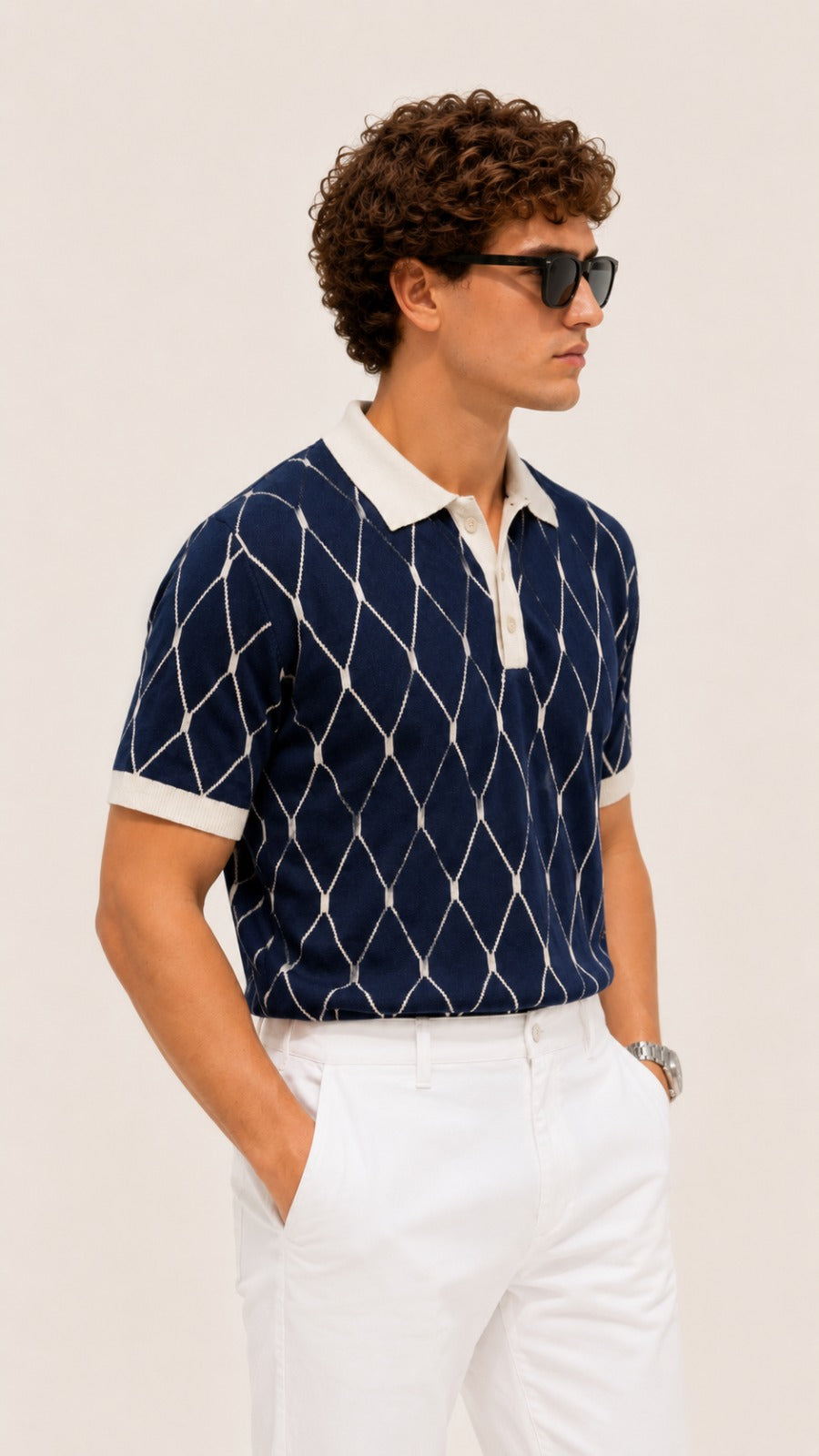 Riviera Lattice Polo