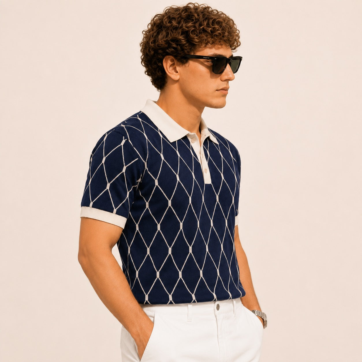 Riviera Lattice Polo