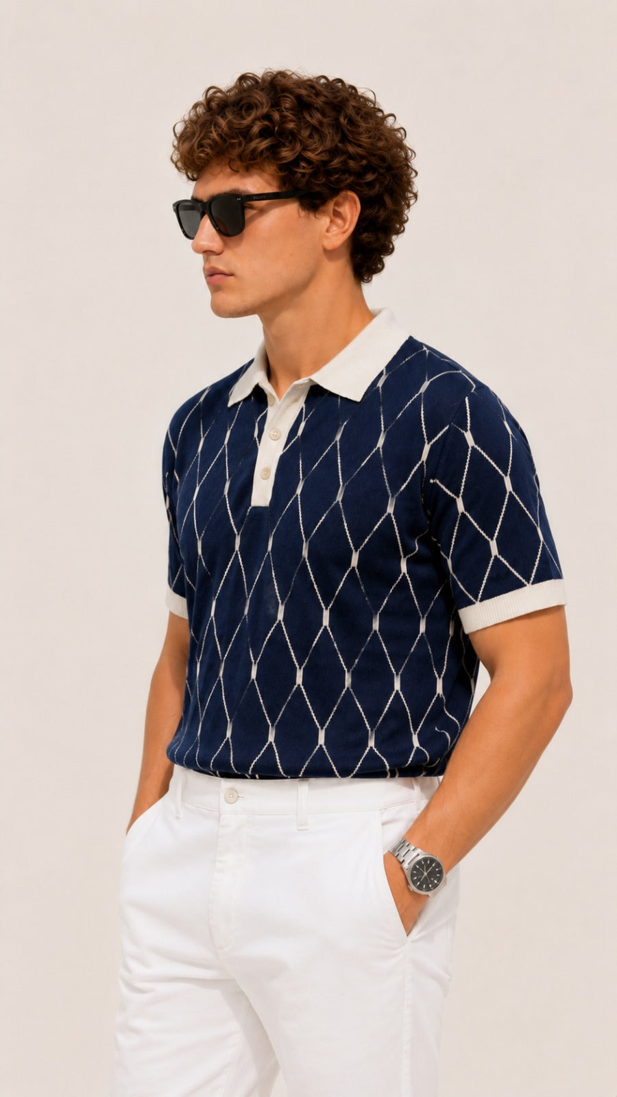 Riviera Lattice Polo