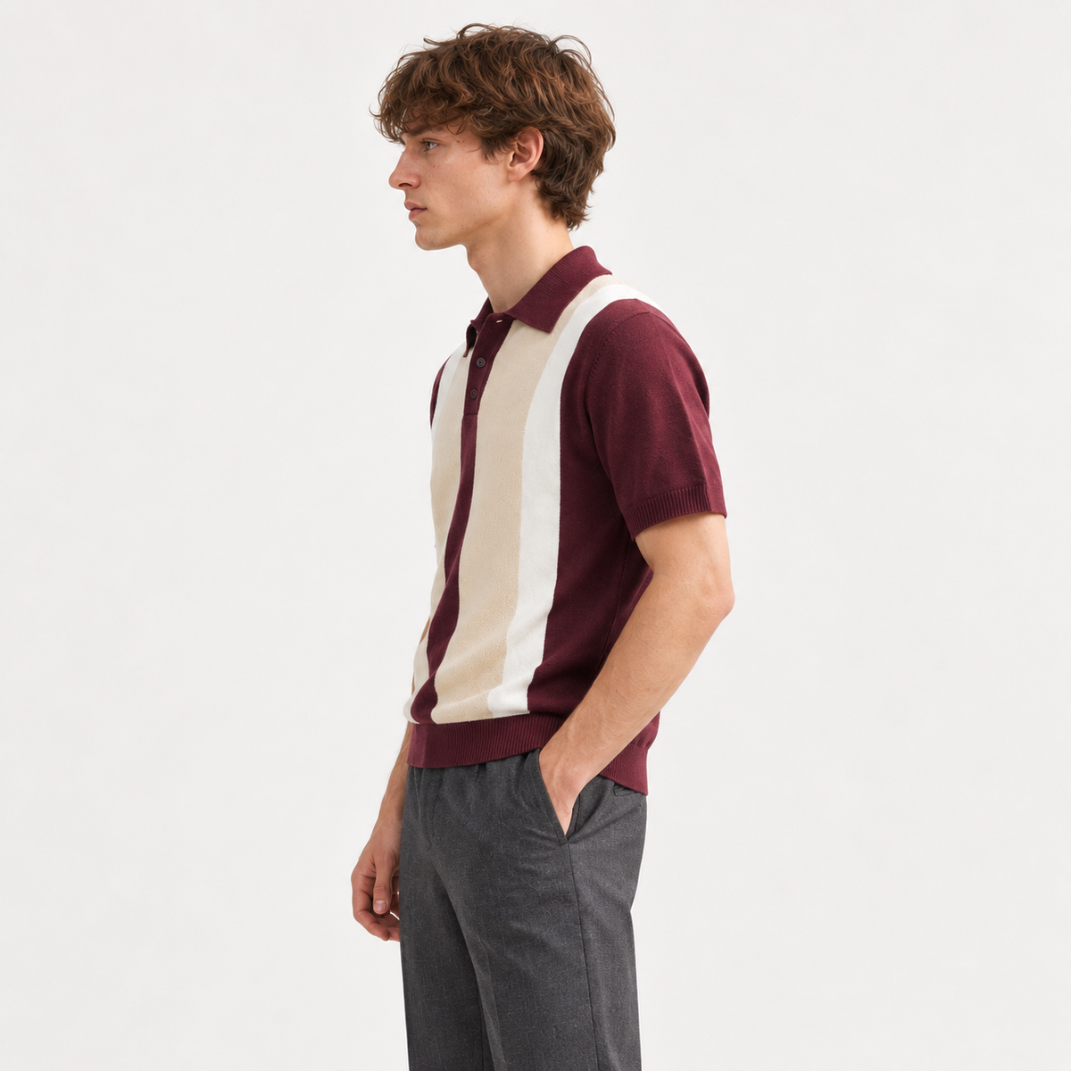 ARZO  – Milano Signature Stripe Polo