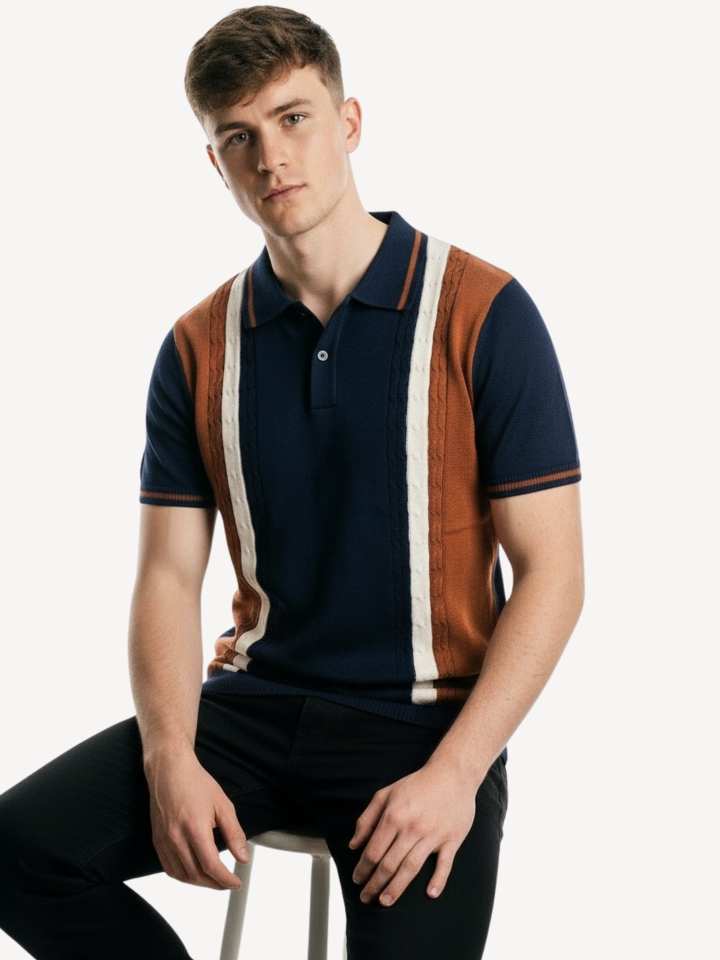 ARZO Heritage Stripe Polo