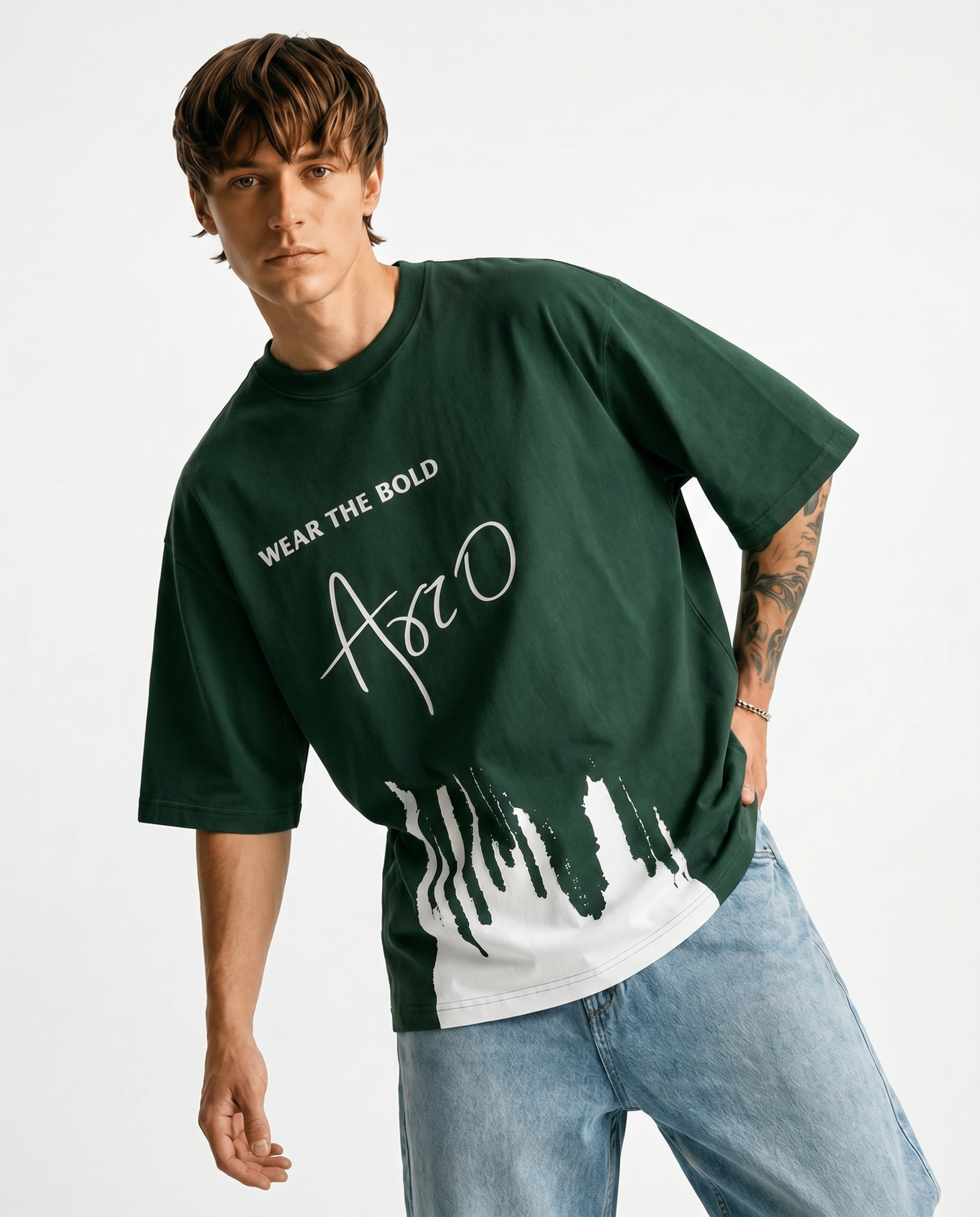 ARZO Signature Splash Oversized T-Shirt