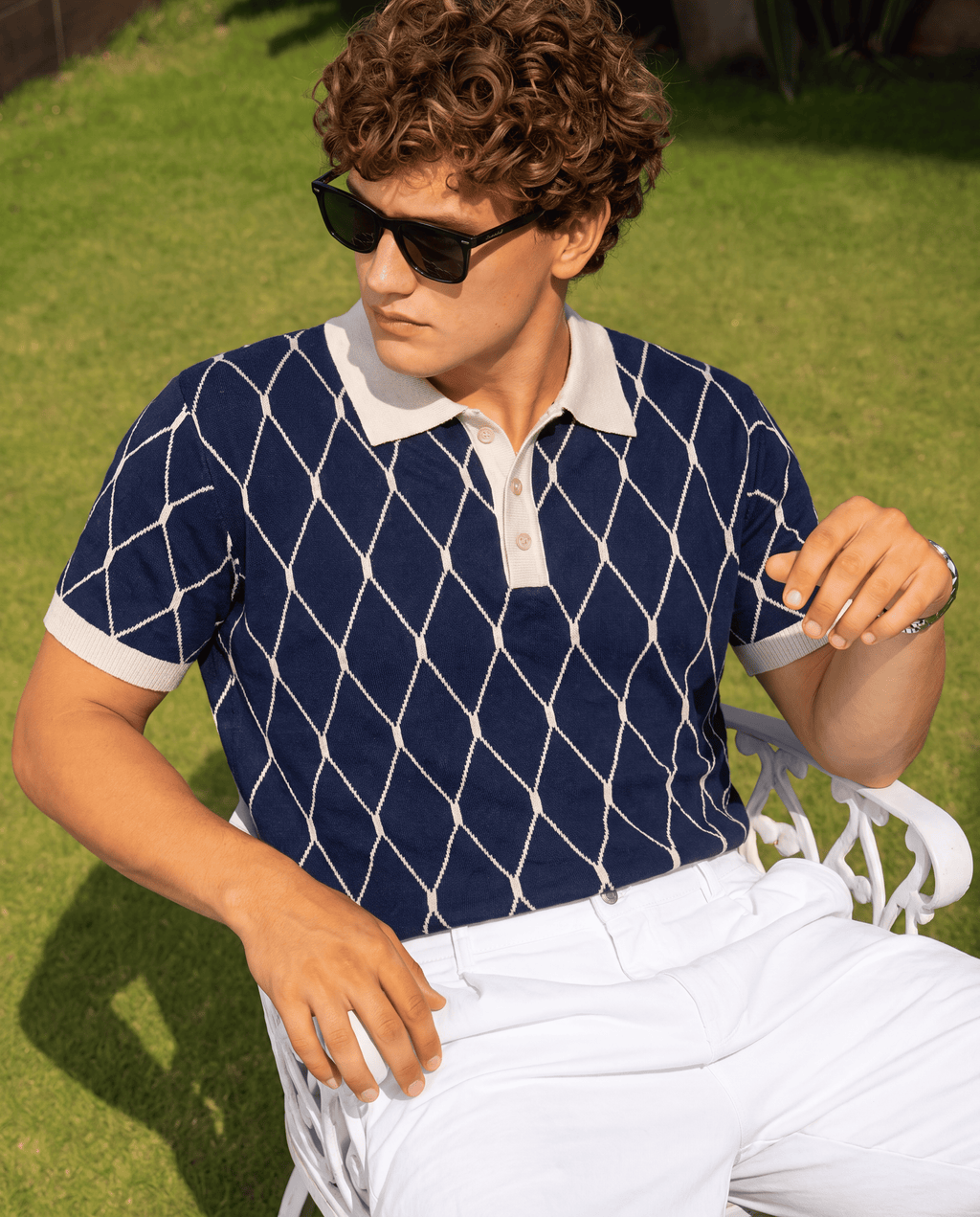 Riviera Lattice Polo | Premium Quality