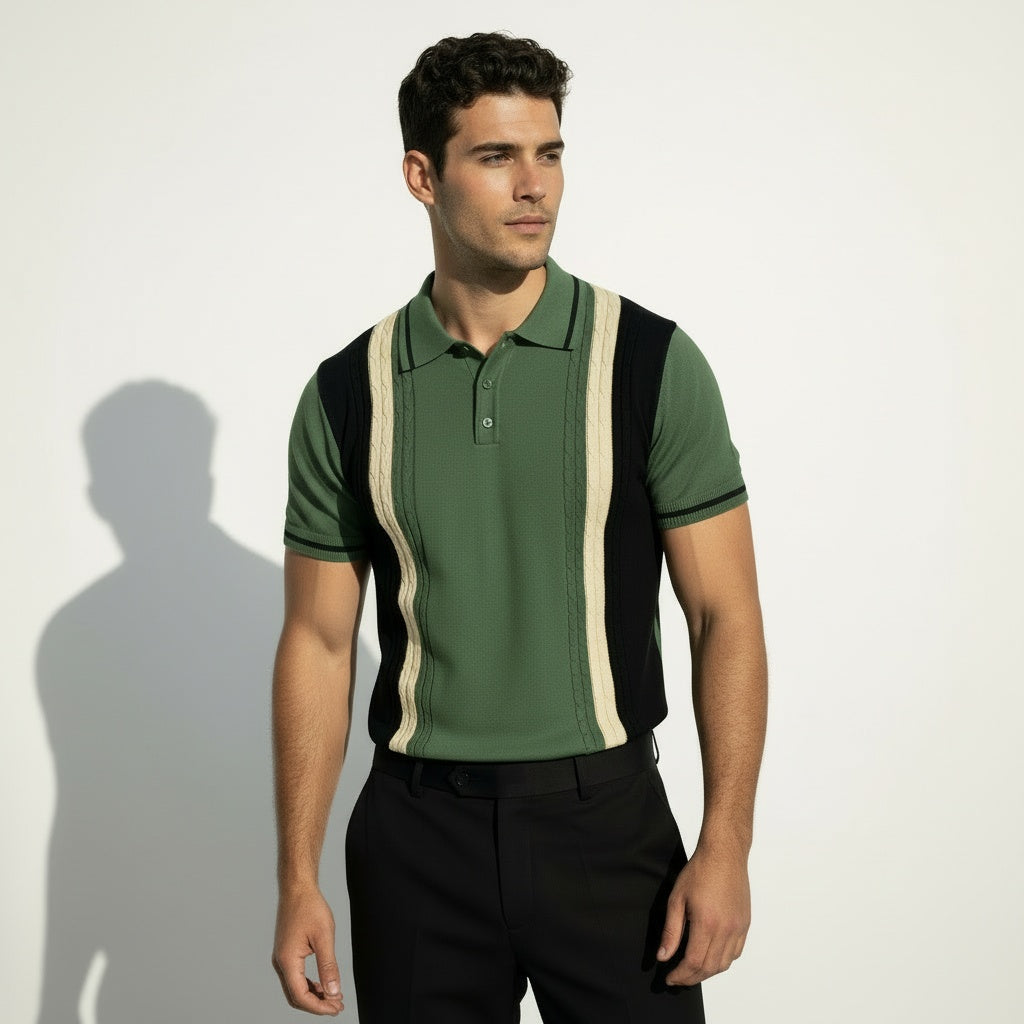 ARZO Olive Noir Signature Polo