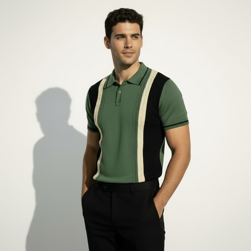 ARZO Olive Noir Signature Polo
