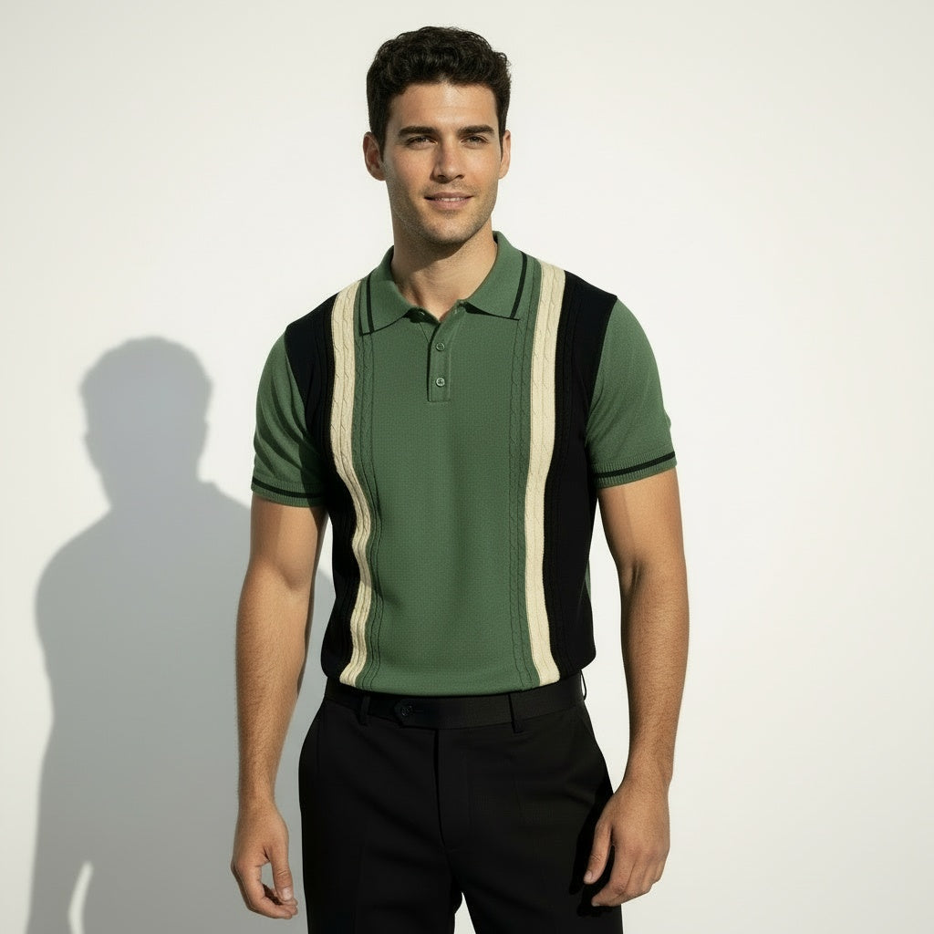 ARZO Olive Noir Signature Polo