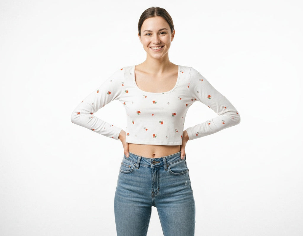 ARZO Bloom Charm Floral Crop Top