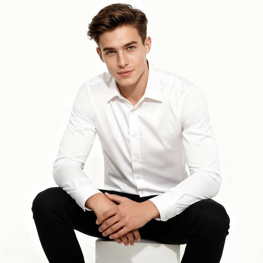ARZO Pure White Signature Shirt