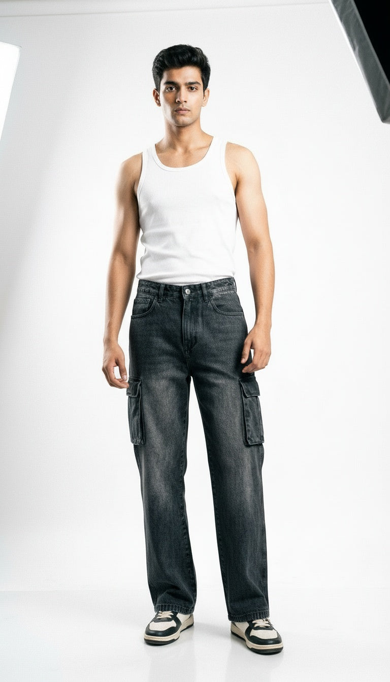 ARZO Shadow Utility Cargo Jeans