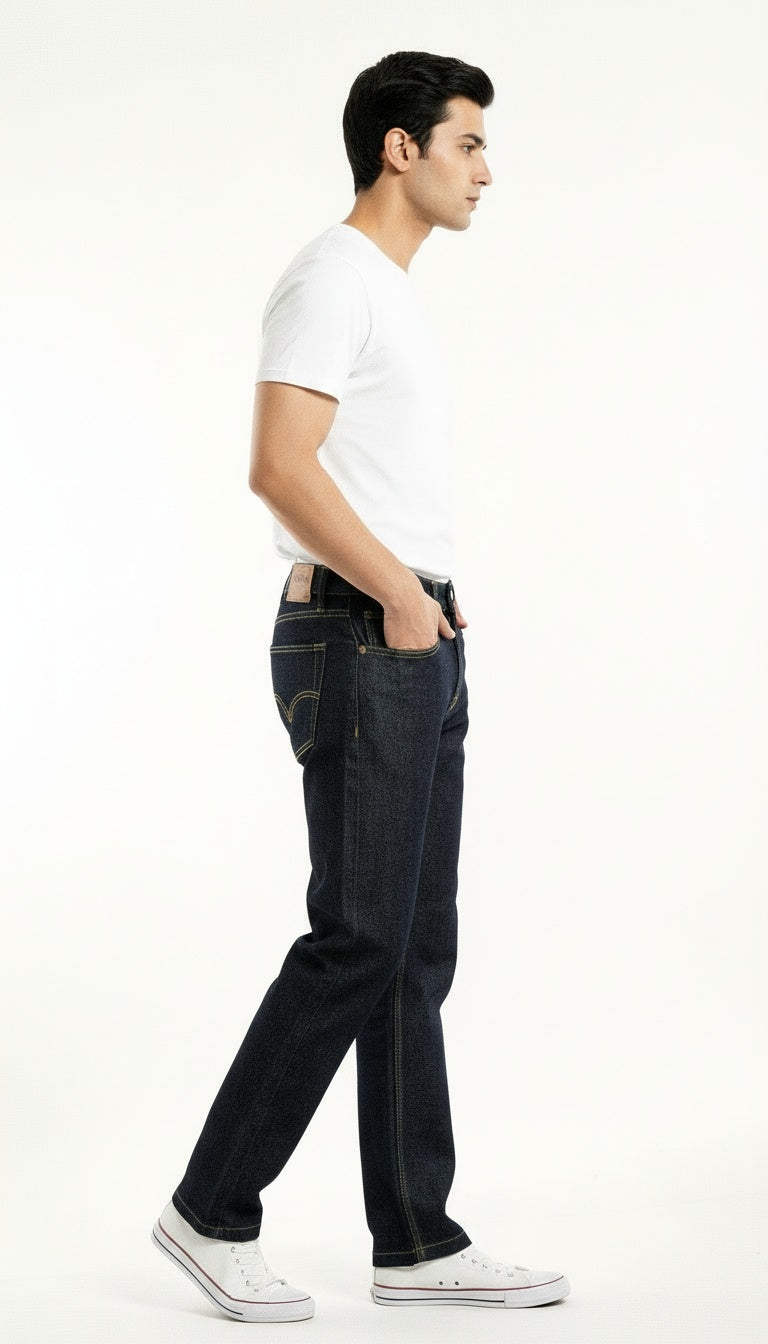 ARZO Charcoal Edge Straight-Fit Jeans