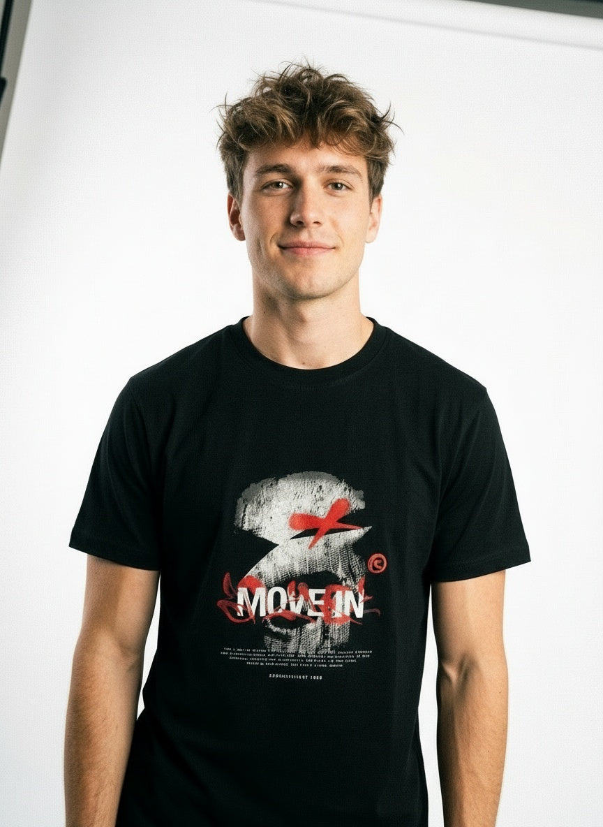 ARZO “Motion Code” Graphic Regular Fit Tee