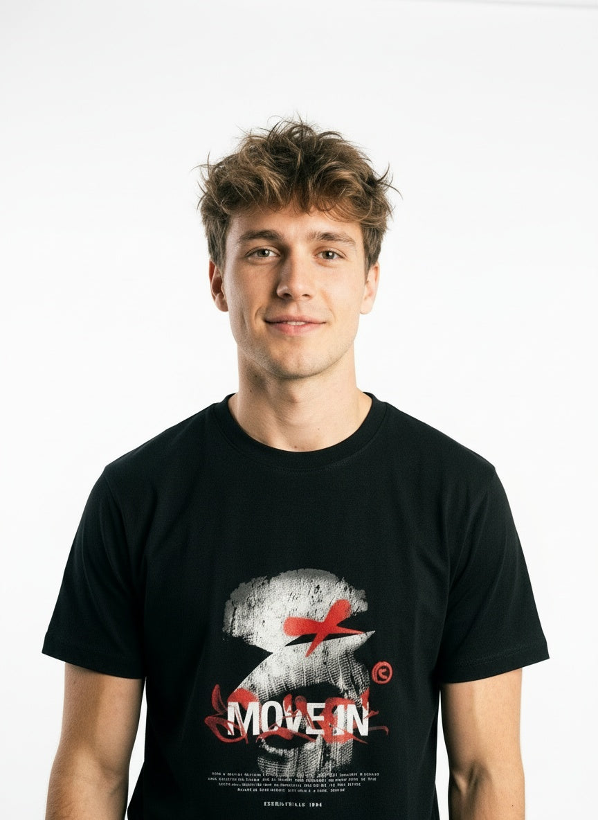 ARZO “Motion Code” Graphic Regular Fit Tee