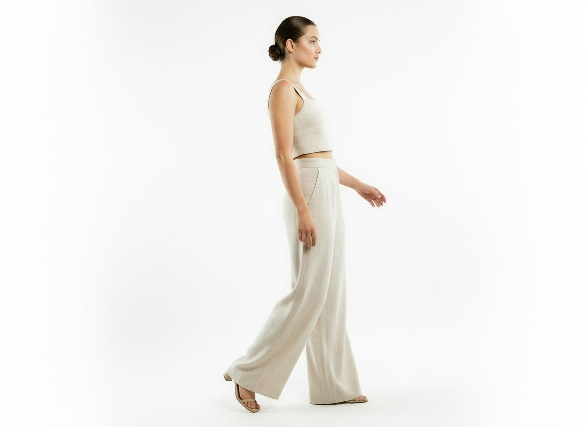 ARZO Soft Sand Minimal Co-Ord Set