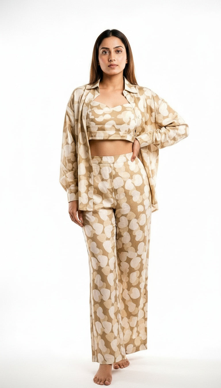 ARZO Ivory Bloom Co-Ord Set