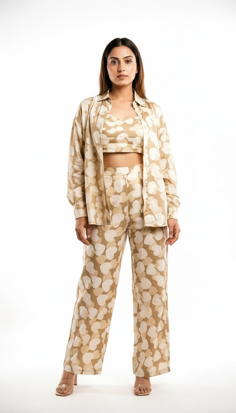 ARZO Ivory Bloom Co-Ord Set