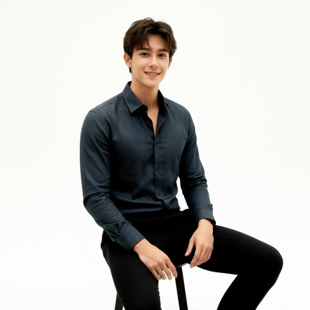 ARZO Midnight Blue Essential Shirt