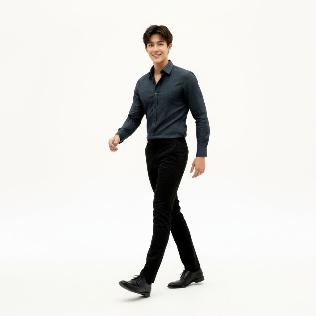 ARZO Midnight Blue Essential Shirt