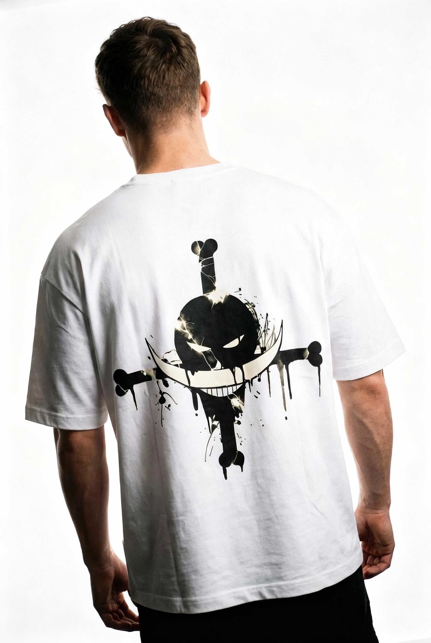 “One Piece Legacy” Oversized Tee – White Edition
