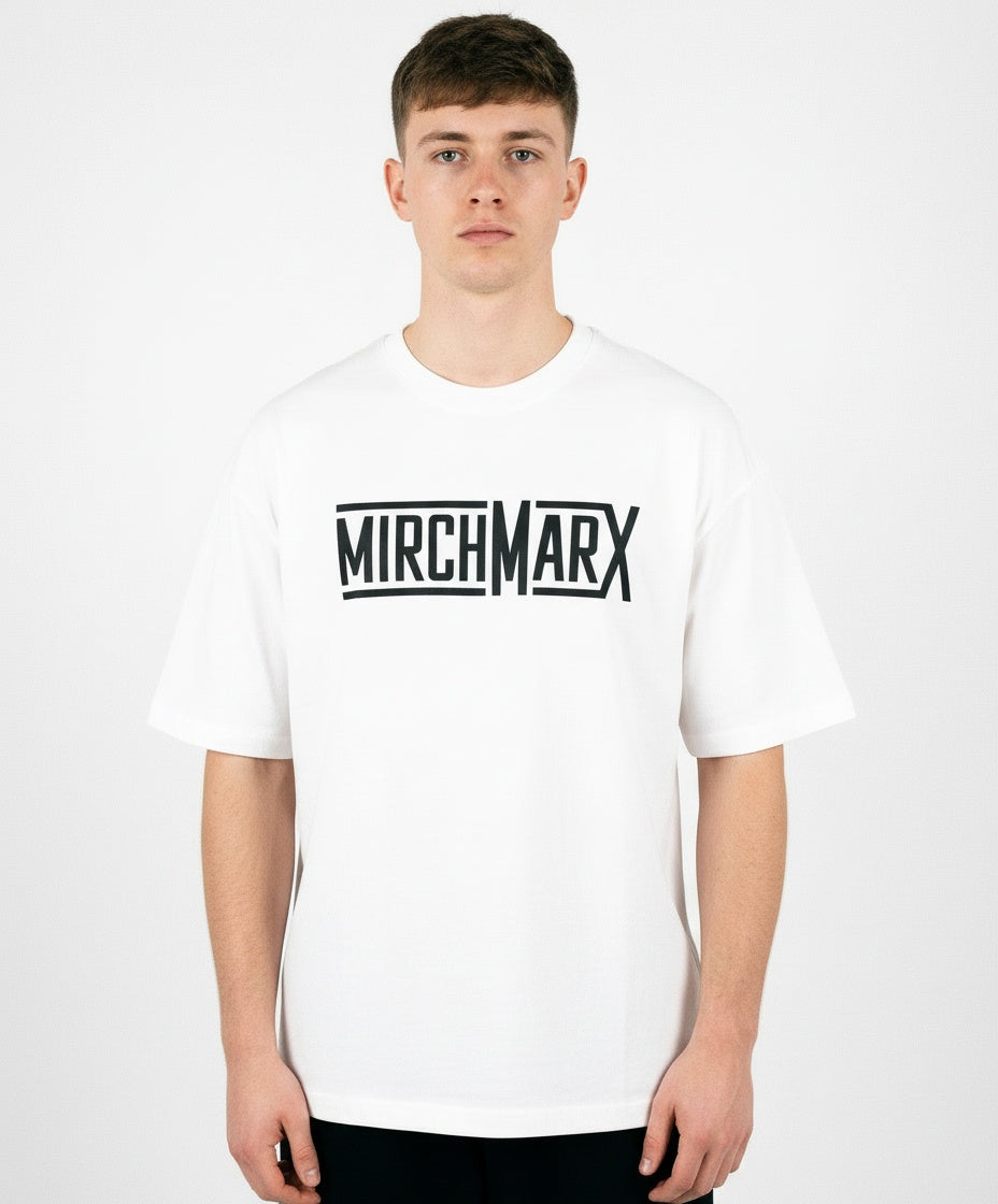 ARZO Core Statement Oversized Tee – White
