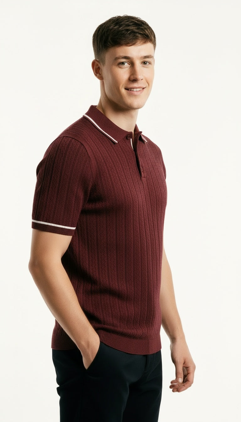 ARZO Bordeaux Signature Polo