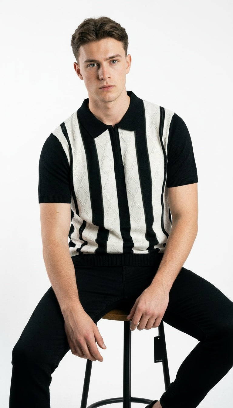 ARZO Noir Diamond Polo