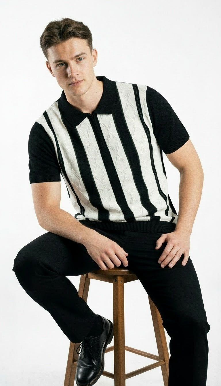 ARZO Noir Diamond Polo
